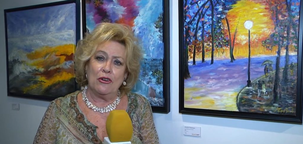 Mayte Pedraza, pintora de corriente impresionista vinculada al Ateneo de Madrid.